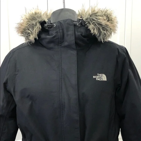 The North Face Black GooseDown Jacket – Detachable Faux Fur Hood – Women’s Small - Picture 3 of 12